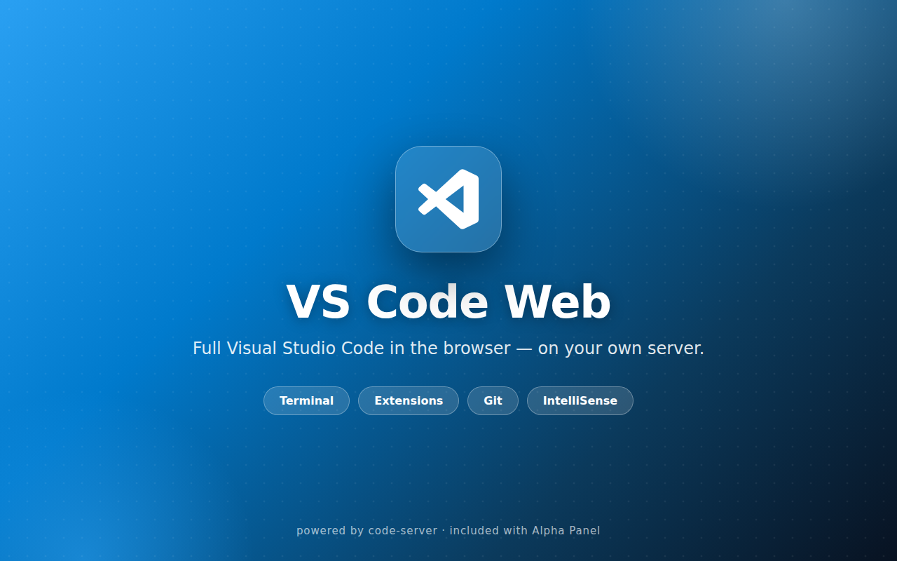 VS Code Web screenshot
