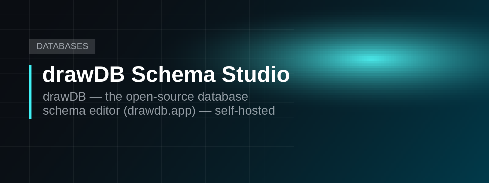 drawDB Schema Studio screenshot